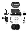 Wilwood 261-14964-BK: Compact Tandem Master Cylinder, 1 1/8 in. Bore - Black E-Coat Finish