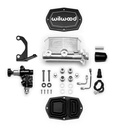 Wilwood 261-14964-P: Compact Tandem Master Cylinder, 1 1/8 in. Bore - Media Burnished Finish