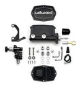 Wilwood 261-15544-BK: 261-15544-BK Aluminum Tandem Compact Master Cylinder Kits for 1964-1972 MUSTANG