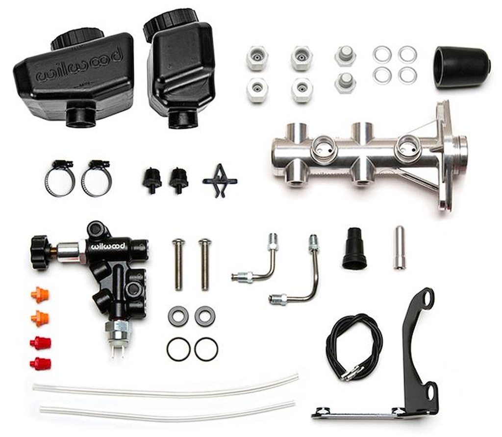 Wilwood 261-16962-P: 261-16962-P Remote Tandem Master Cylinder Kits with GM-Style Angled Reservoirs