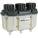 Tilton 72-576: Three Chamber Plastic Reservoir Push-on Fittings