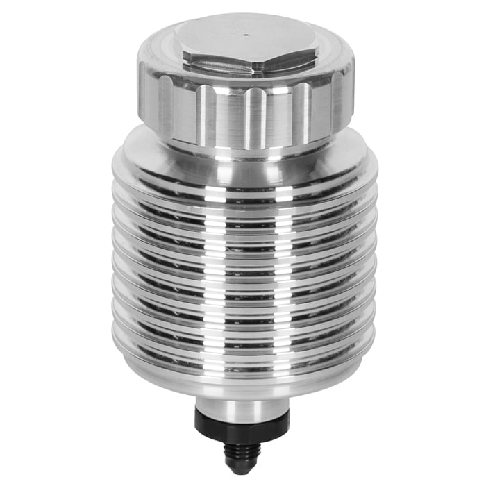 Wilwood 260-16389: Direct-Mount Lightweight Finned Billet Aluminum Brake/Clutch Reservoir for Select Wilwood Master Cylinders [Polished Finish]