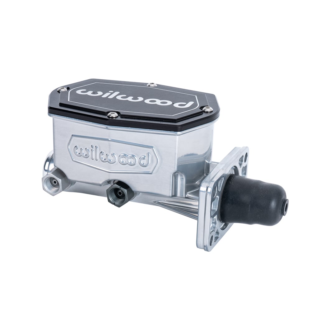 Wilwood 260-16792-P: 260-16792-P Compact Tandem Master Cylinder, Mopar, 4-Bolt, w/o Pushrod [Chrome Plated]