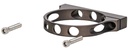 Wilwood 250-16872: Single Billet Aluminum Reservoir Bracket for Billet Brake/Clutch Reservoirs w/2.450 in. Nominal Diameter [Gray Anodized]