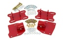 UMI Performance 4008-R: 4008-R LSX Motor Mounts for 1968-1972 Buick, Chevrolet, Oldsmobile, Pontiac Models [Red]
