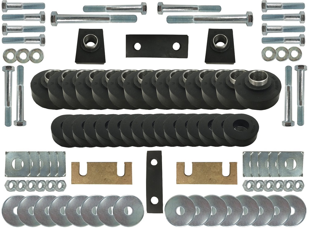 Autopro USA BM1025KIT: BM1025KIT Body Mount Bushing and Hardware Kit for 1955-1957 Chevy Bel Air, 210 Hardtop