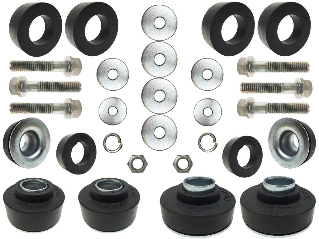 Autopro USA BM1018KIT: BM1018KIT Body Mount Bushing and Hardware Kit for 1967-1972 Chevy Camaro, 1968-1969 Chevy Nova, 1967-1972 Pontiac Firebird