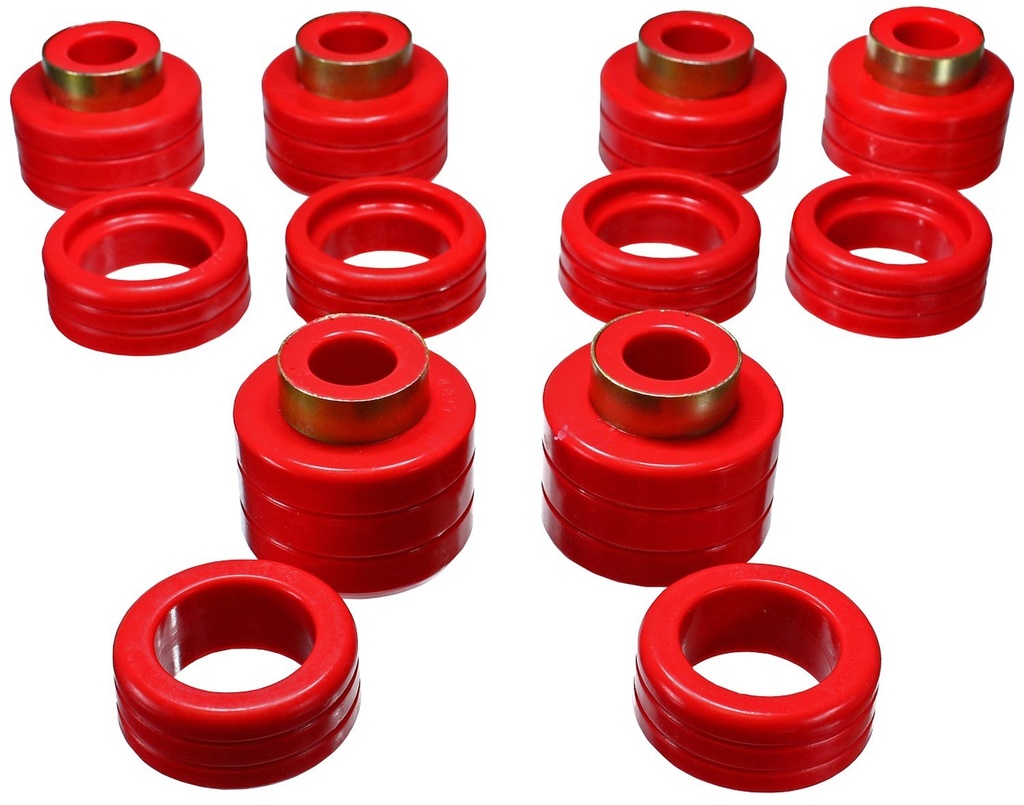 Energy Suspension 3-4123R: Body Mount Bushing Set 1988-2000 GM C/K Series Pickup