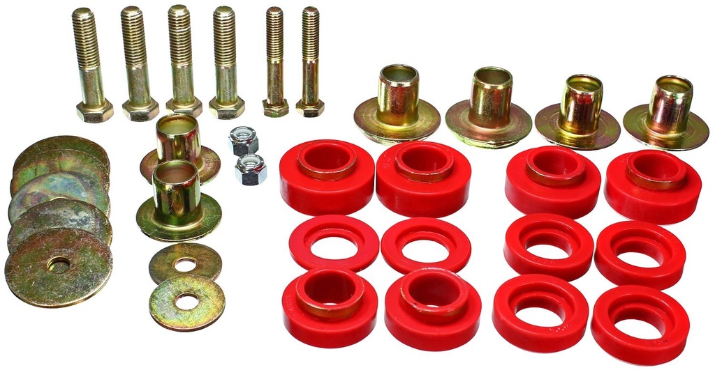 Energy Suspension 3-4144R: Body Mount Bushing Set 1976-1981 Pontiac Firebird