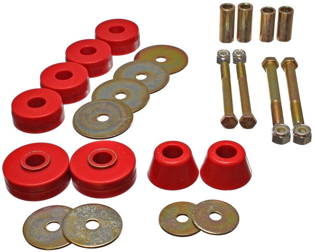 Energy Suspension 3-4137R: Body Mount Bushing Set 1963-1966 Chevy C10