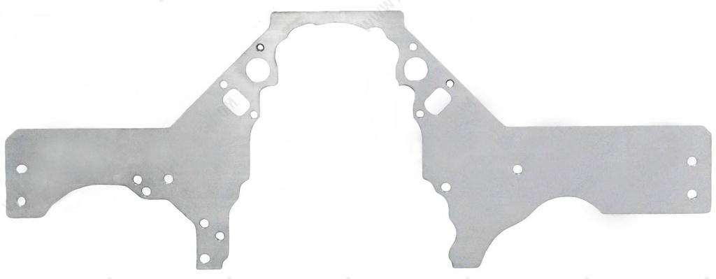 ICT Billet 551816-FXBDY: Front Motor Plate for 1979-2004 Ford Mustang Fox Body, SN95, New Edge w/GM LS Engine