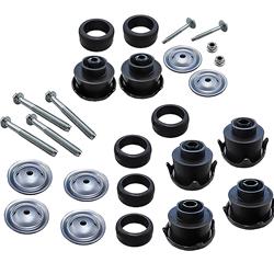 OER T71218: T71218 1988-98 Chevy/GMC C/K GMT400 Series Pickup; Body Mount Set; Fleetside; Standard Cab; 6 Bushings; 26 Total Pieces