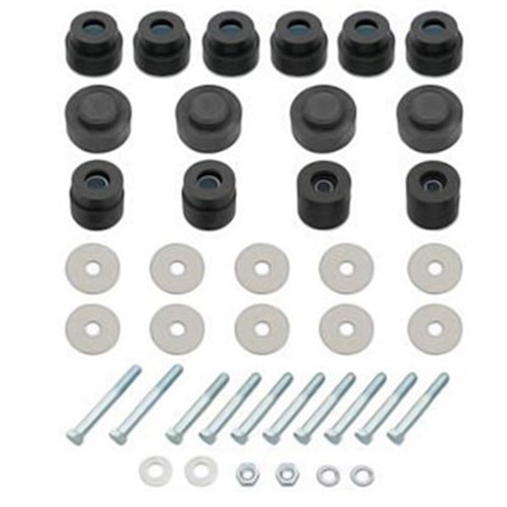 Goodmark 4032990681S: GMK4032990681S Body Mount Bushing Set 1968-1972 Chevelle 2-Door Except Convertible Or Big Block 24 Bushings