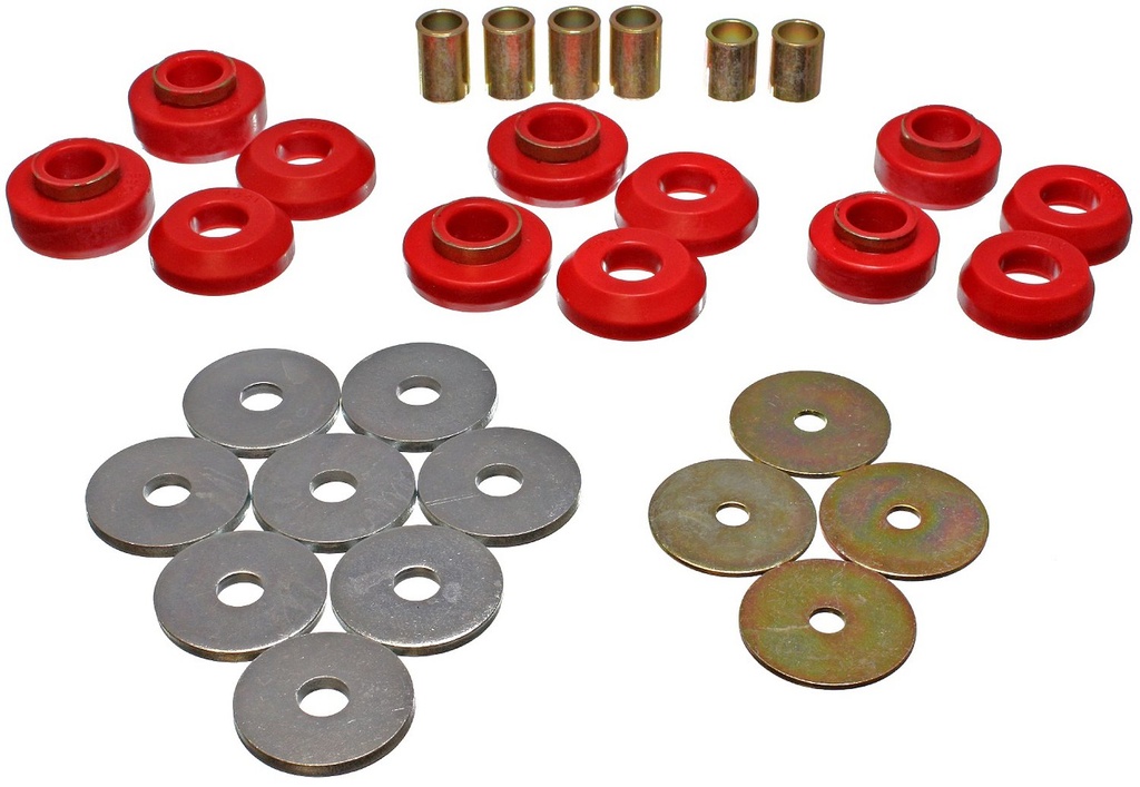Energy Suspension 3-4129R: Body Mount Bushing Set 1975-1979 Chevy Nova