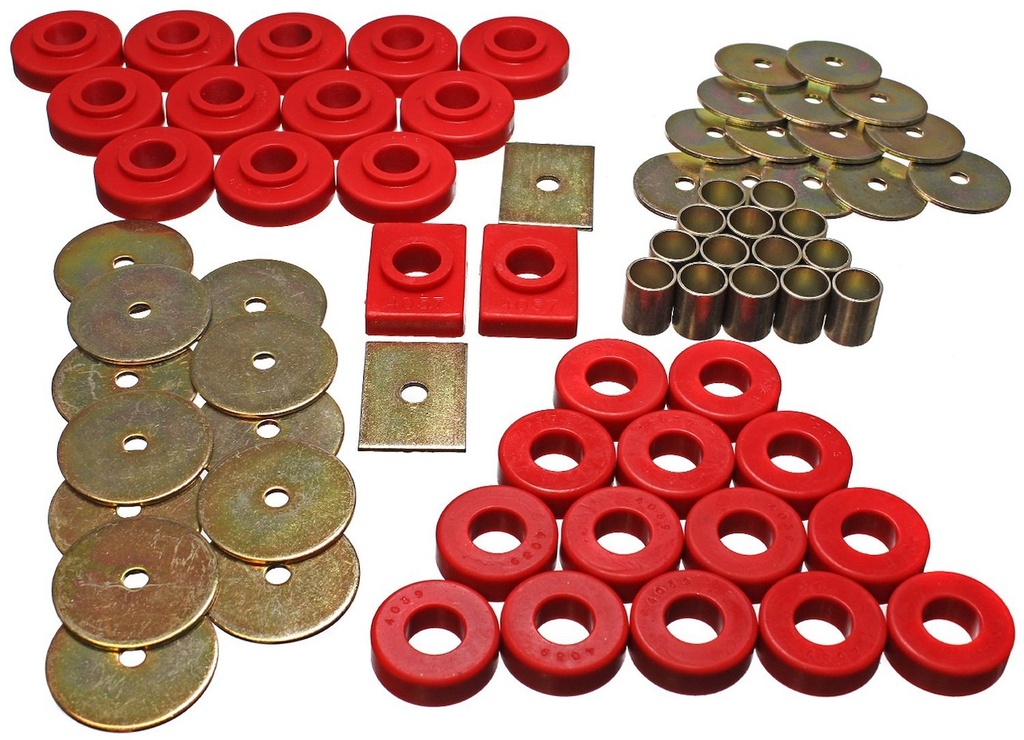 Energy Suspension 3-4106R: Body Mount Bushing Set 1955-1957 Chevy Bel Air