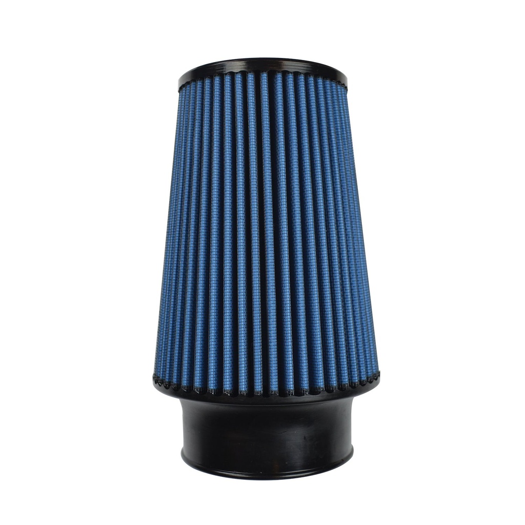 Injen Technology X-1079-BB: SuperNano-Web Air Filter, 3.50 in. Flange ID, 5 in. Base, 7 in. Media Height, 4 in. Top