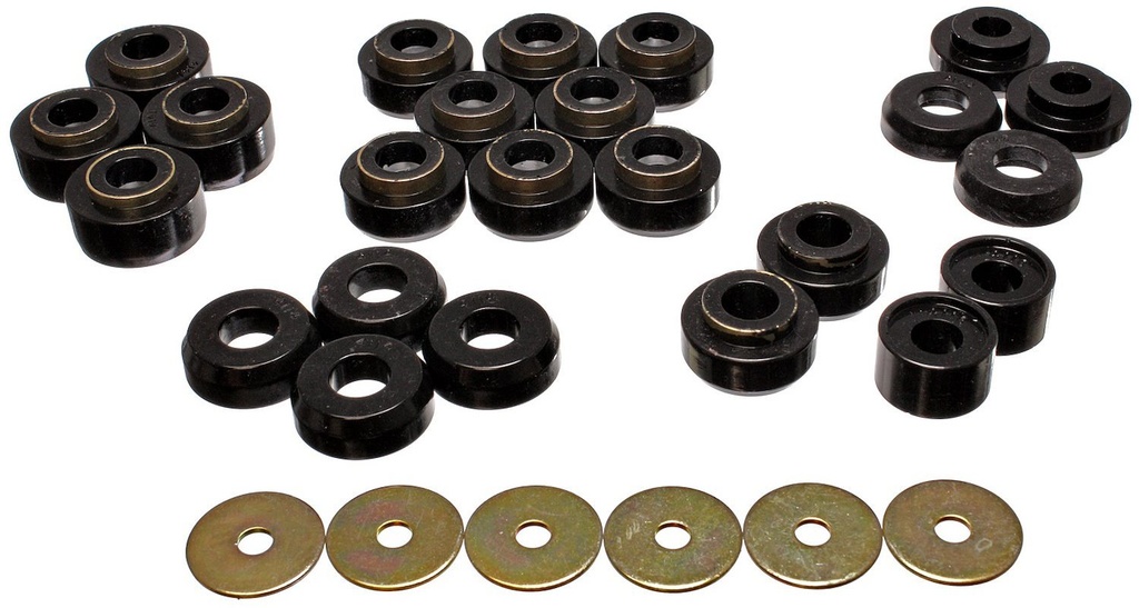Energy Suspension 3-4145G: Body Mount Bushing Set 1991-96 Chevy Caprice & Impala SS