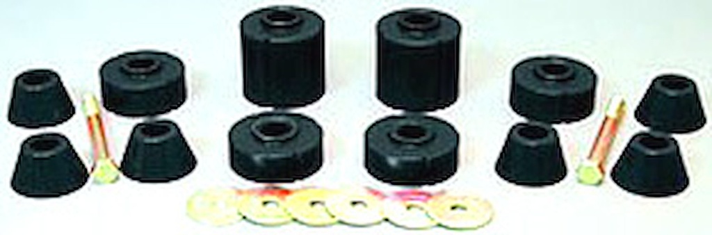 Prothane 7-104-BL: Body Mount Bushings 1973-1980 Chevy/GMC Pickup 1/2, 3/4 & 1-Ton Black