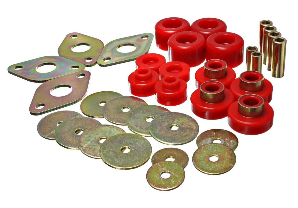 Energy Suspension 8-4109R: Body Mount Bushing Set 2005-2013 Toyota Tacoma