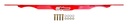 UMI Performance 4058-R: 4058-R Rear Shock Tower Brace for 1964-1972 GM A-Body Cars [Red]