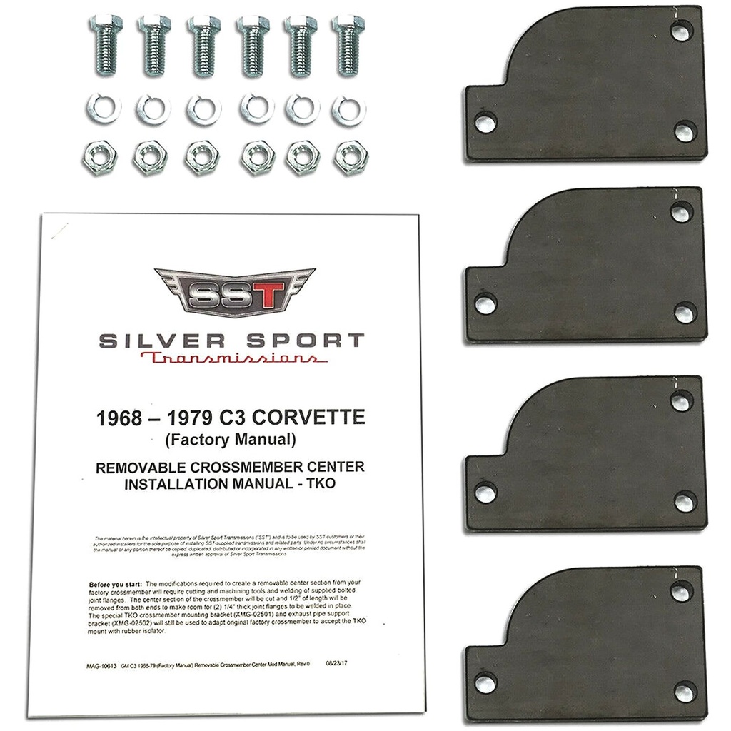 Silver Sport Transmissions XMG-C2C3: Removable Crossmember Kit 1963-79 Corvette TKO/TKX