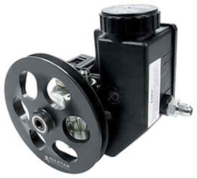 Allstar Performance ALL48245: Power Steering Pump, Pulley and Reservoir Kit Steel Pump