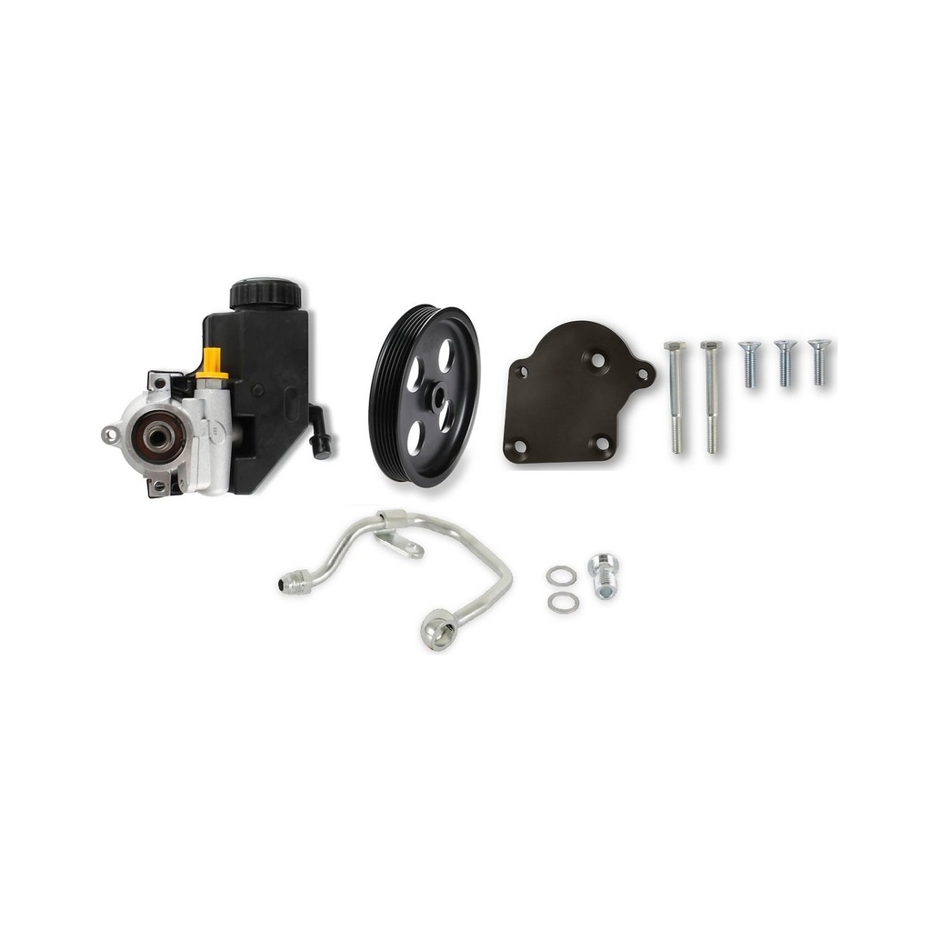 Holley 97-378: 97-378 Saginaw Type II Power Steering Pump Kit for Select 2003-2010 Hemi Gen III Swaps [Early Car-Low Pressure]
