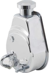 OER A9500150: Chrome Power Steering Pump 1969-74 GM Cars & Trucks w/6 Cylinder or Small Block Chevy
