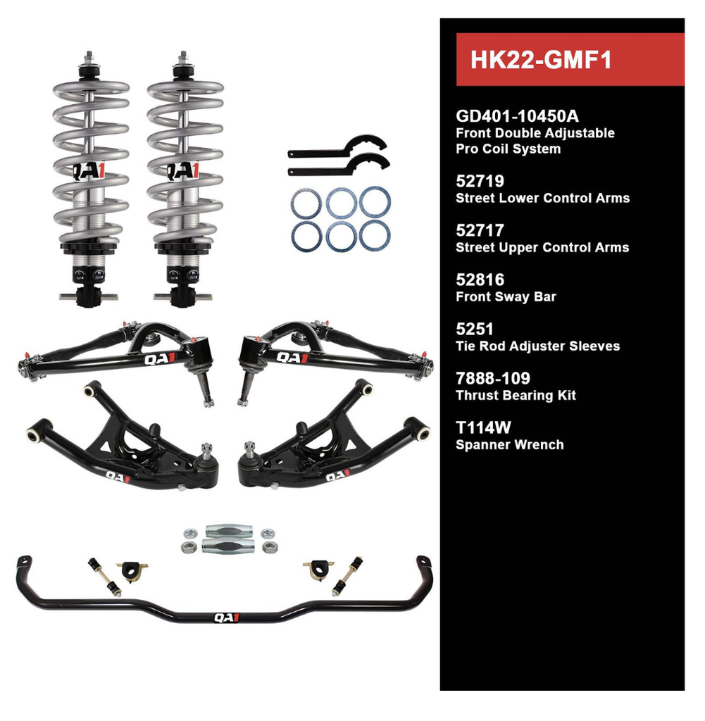   HK22-GMF1 Level 2 Full Vehicle Handling Kit, 67-69 GM F-Body, W/ Shocks HK22-GMF1 LEVEL 2 FULL VEHICLE HANDLING KIT, 67-69 GM F-BODY, W/ SHOCKS