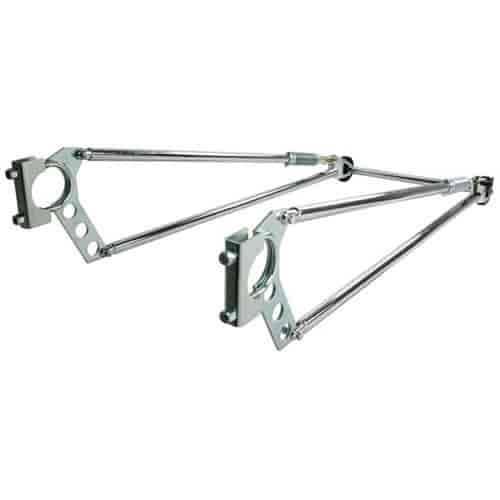 Competition Engineering 2043: Bolt-On Chrome Round Tube Wheel-E-Bars Length: 44"