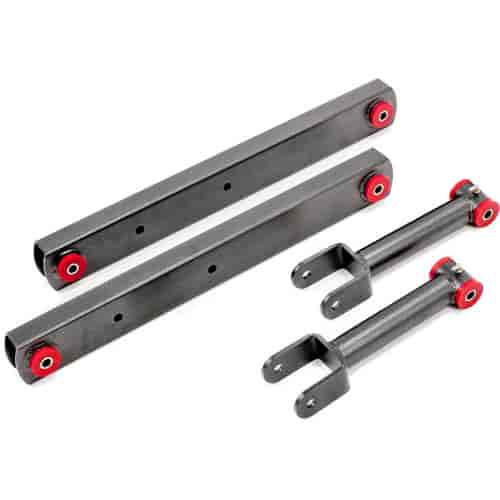 BMR Suspension RSK012H: Rear Control Arm Kit 1968-1972 GM A-Body [Black Hammertone Finish]