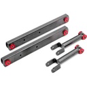 BMR Suspension RSK012H: Rear Control Arm Kit 1968-1972 GM A-Body [Black Hammertone Finish]