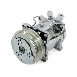 Top Street Performance HC5003C: HC5003C A/C Compressor, Sanden 508 R134, V-Belt, Chrome w/ Silver Clutch