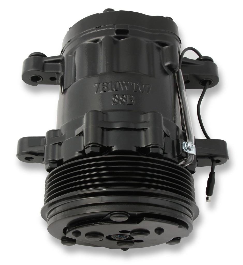 Holley 199-104: 199-104 SD7 A/C Compressor, Black