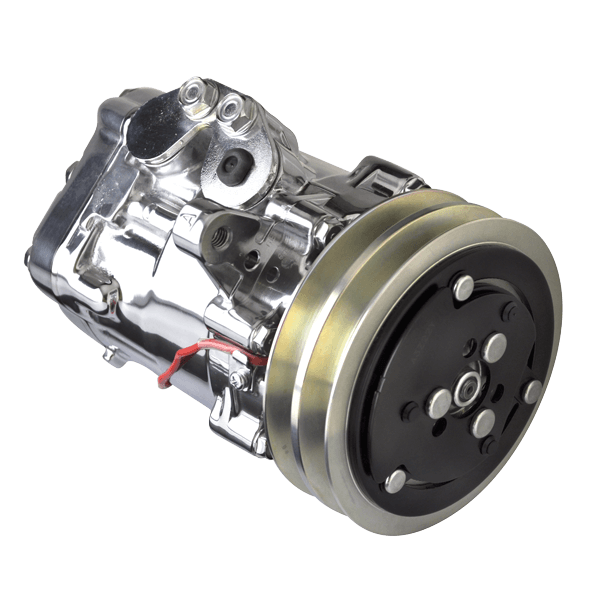 Billet Specialties 12065: A/C Compressor, Sanden SD-7, V-Groove, Polished