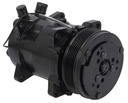OER AC9560B: AC9560B Sanden 508 Style A/C Compressor w/ 6-Rib Serpentine Clutch Pulley, Black Finish, SD508/SD5H14