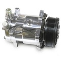 March Performance P413: Chrome A/C Compressor Sanden 508