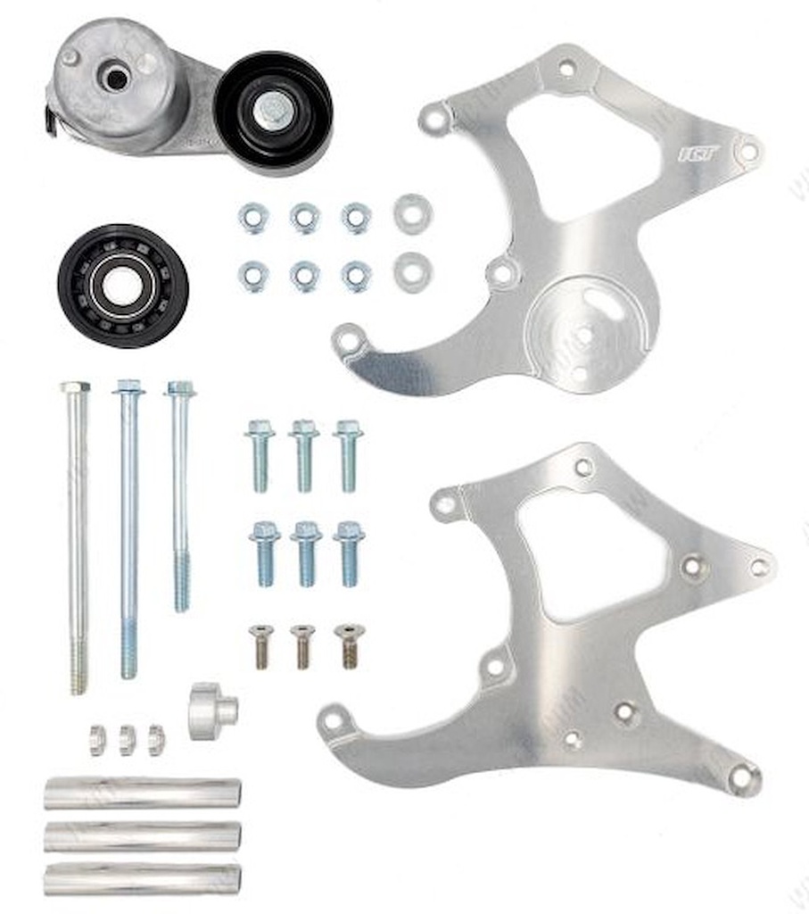 ICT Billet 551474-LT-3: 551474-LT-3 Sanden 508 A/C Compressor Heavy-Duty Bracket Kit for GM Truck LT Gen V Engines