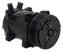 OER AC6698B: AC6698B Sanden 508 Style A/C Compressor w/ 8-Rib Serpentine Clutch Pulley, Black Finish, SD508/SD5H14
