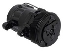 OER AC7176B: AC7176B Sanden 706 Style "Peanut" A/C Compressor w/ 6-Rib Serpentine Clutch Pulley - Black Finish - SD7B10