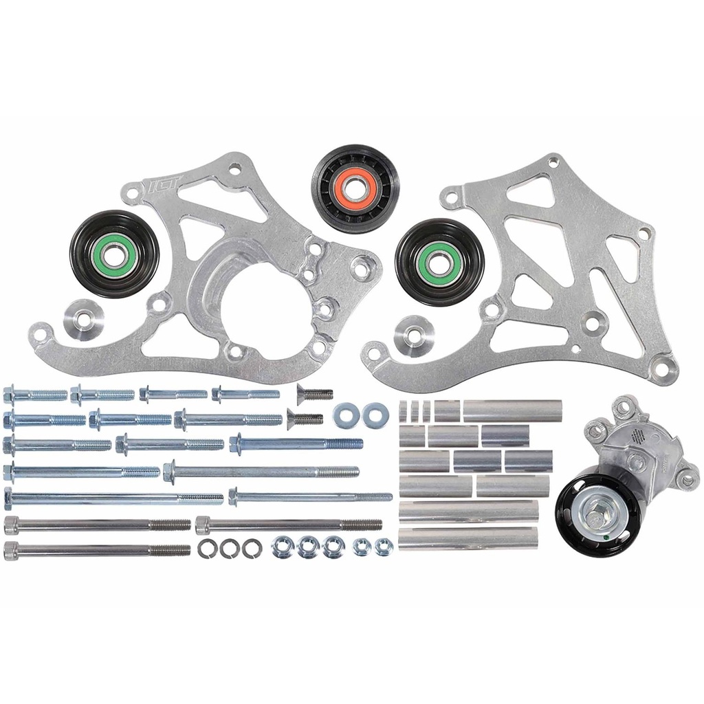 ICT Billet 551135-3-R4: LSA High Mount A/C Compressor Bracket Kt
