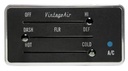Vintage Air 491231: 491231 Gen IV & Gen 5 ProLine Horizontal Control Panel with Black Anodized Bezel & Knobs
