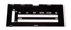 Auto Metal Direct R-421: R-421 Heater Control Lens with A/C 73 Camaro