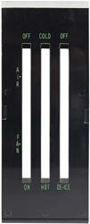 OER 3946918: 3946918 1969 Camaro, 1969-70 Nova, Heater Control Lens, w/o AC, DE-ICE, Green Font
