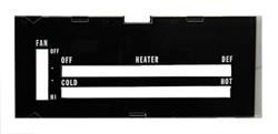 Auto Metal Direct R-416: R-416 Heater Control Lens without A/C 73-79 Camaro