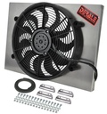 Derale 16828: Dual Speed Electric Puller Fan with Aluminum Shroud Universal Fit