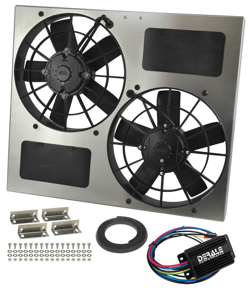 Derale 66830: High-Output Dual Fan Assembly With PWM Controller