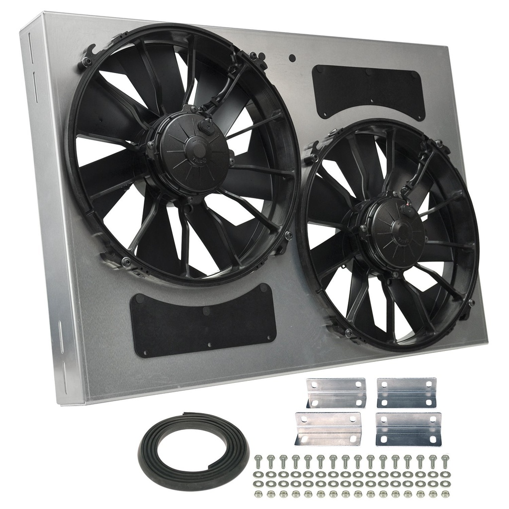 Derale 16842: High-Output Dual Fan Assembly CFM: 4000