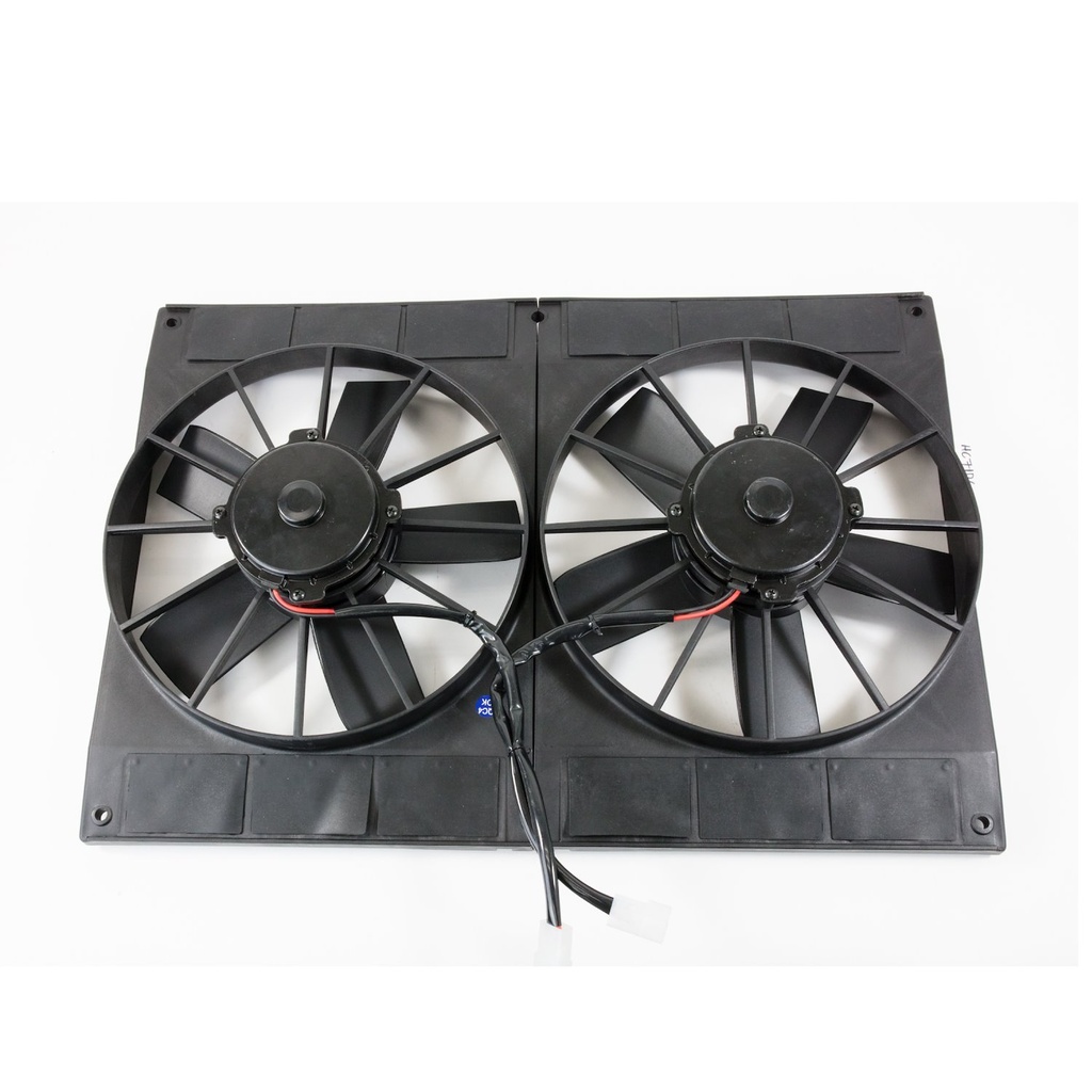 Top Street Performance HC7106: HC7106 Universal Dual Radiator Fan, Straight Blade, 11" Black