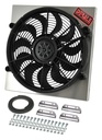 Derale 16818: Dual Speed Electric Puller Fan with Aluminum Shroud Universal Fit
